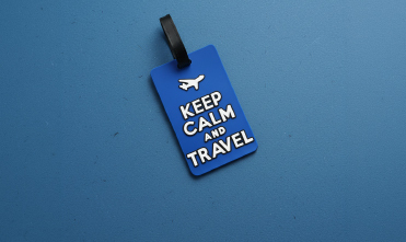 Soft Rubber Luggage Tag – Travel Suitcase Name ID Tag (1 Piece)